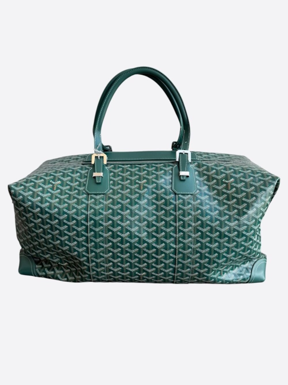 Goyard Green Bowling 55 Duffel Bag
